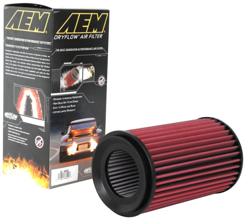 AEM Induction Dryflow Drop-In Synthetic Air Filter Washable Oil-Free - Image 4