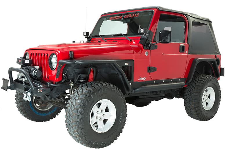 Fishbone Offroad Front Tube Fenders for Jeep Wrangler TJ/LJ 1997-2006 - Image 5