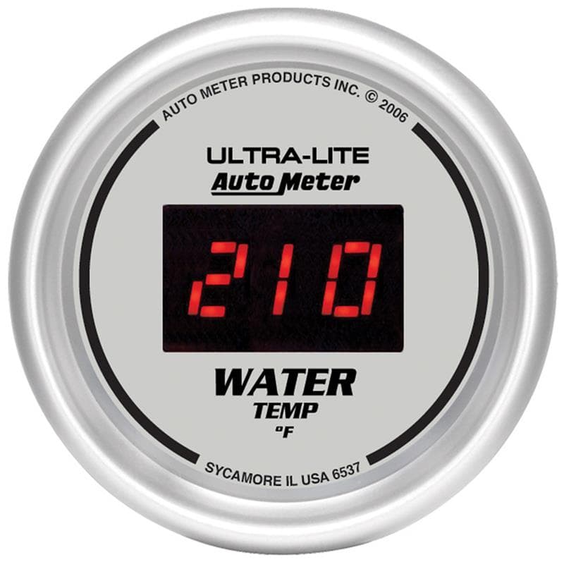 AutoMeter Ultra-Lite Water Temperature Gauge with 1/8" NPT Transducer - Image 2