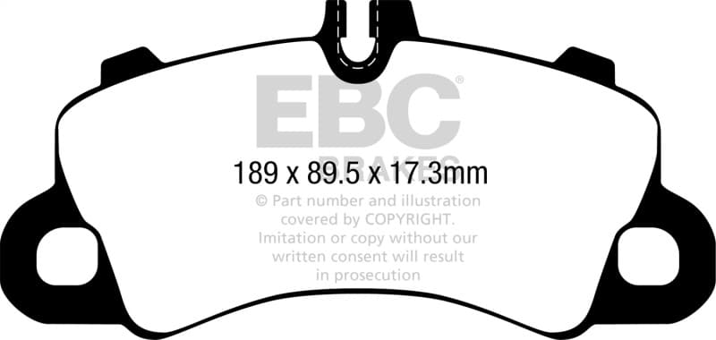 EBC Yellowstuff Brake Pad Set for Trucks & SUVs High Friction Off-Road Use - Image 2