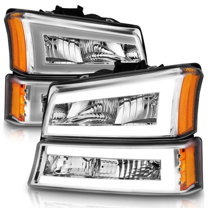 ANZO Crystal Headlights Clear Lens Black Housing Not for Sealed Beam - Image 3