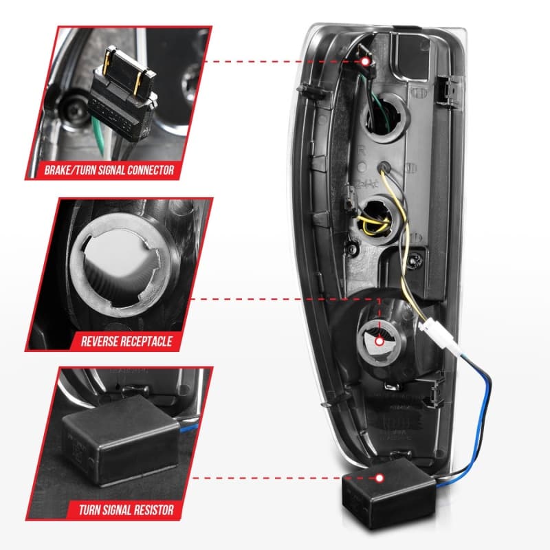 ANZO LED Taillight Assembly for Chevy C6 Plug and Play Pair - Image 5