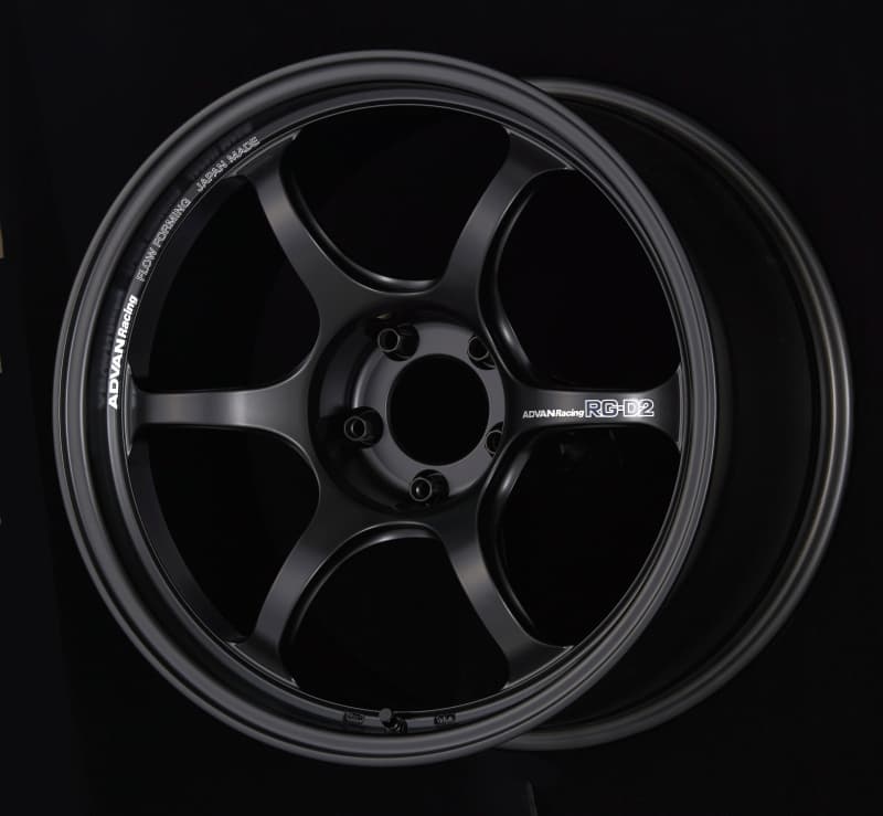 Advan RG-D2 18x9.5 +35 5x120 Semi Gloss Black Wheel - Image 2