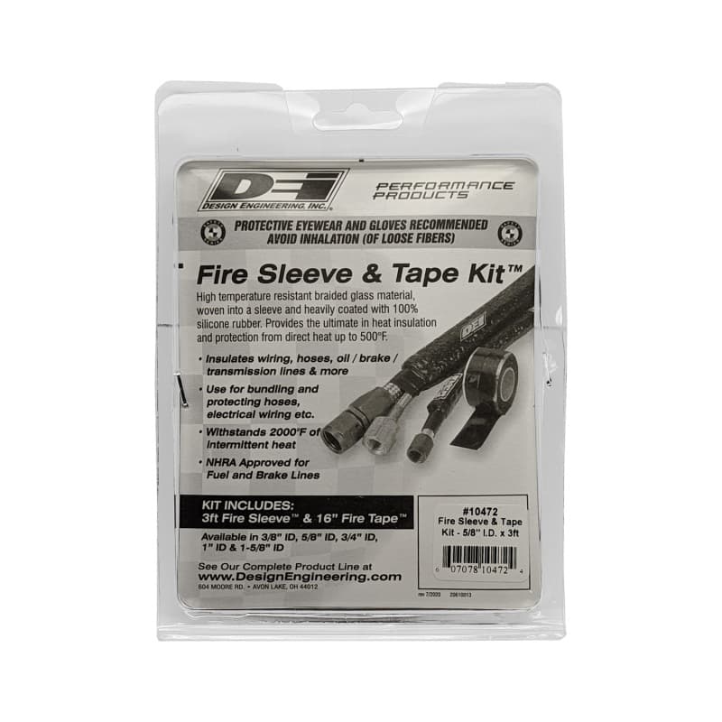 DEI Fire Sleeve 16" High Temp Braided Glass Heat Insulation Sleeve - Image 3