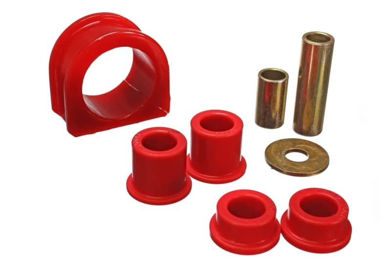 Energy Suspension Steering Rack Bushings Red Polyurethane