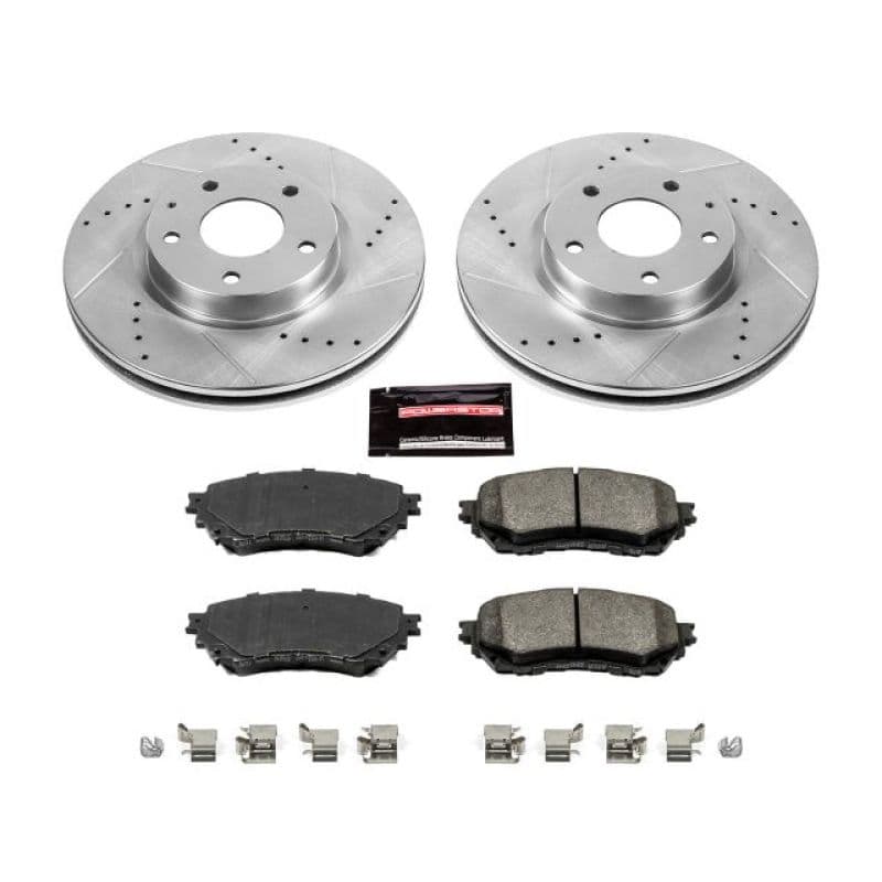 PowerStop Z23 Evolution Brake Kit for Daily Driver with Carbon-Fiber Ceramic ...