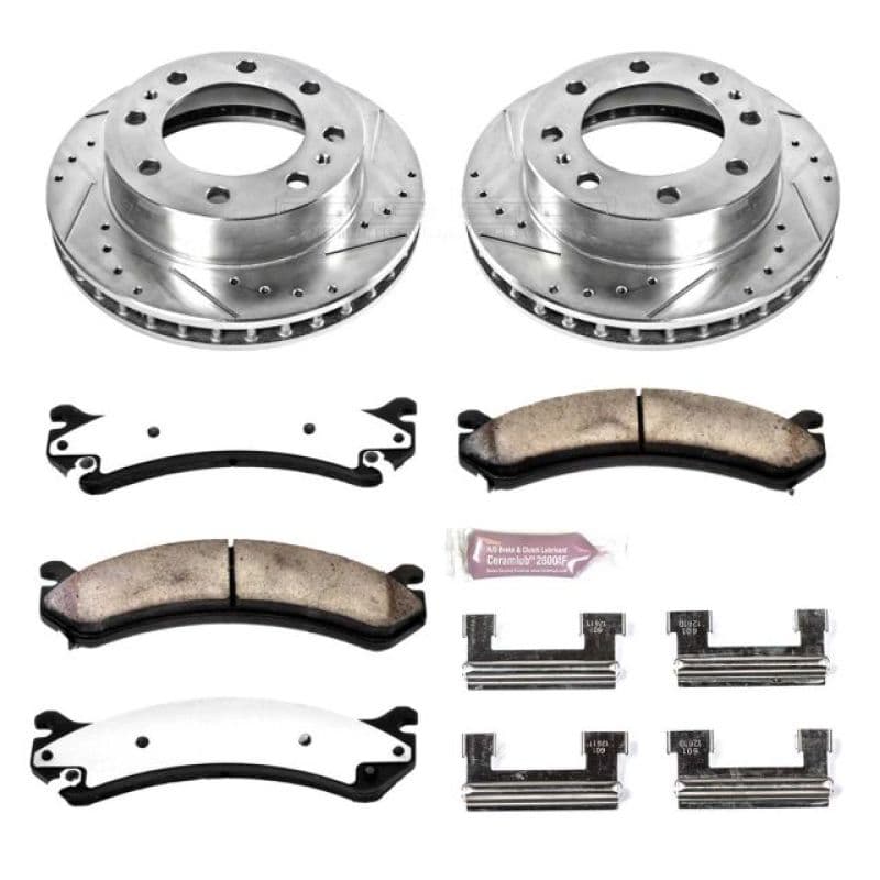 PowerStop Z36 Truck & Tow Brake Kit for Trucks 4x4 SUVs Ceramic Carbon-Fiber ...