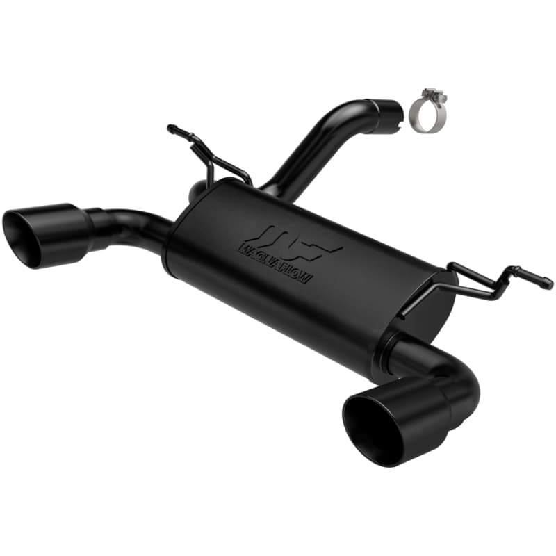 MagnaFlow Axle Back Exhaust for Jeep with Black Coated Tips Stainless Steel