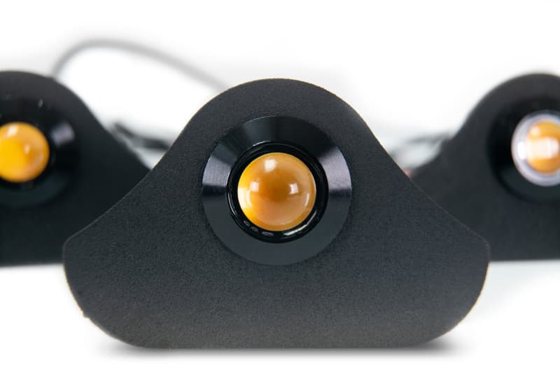 DV8 Offroad LED Grille Lights for Jeep Wrangler 3-Bracket High-Powered LEDs - Image 5