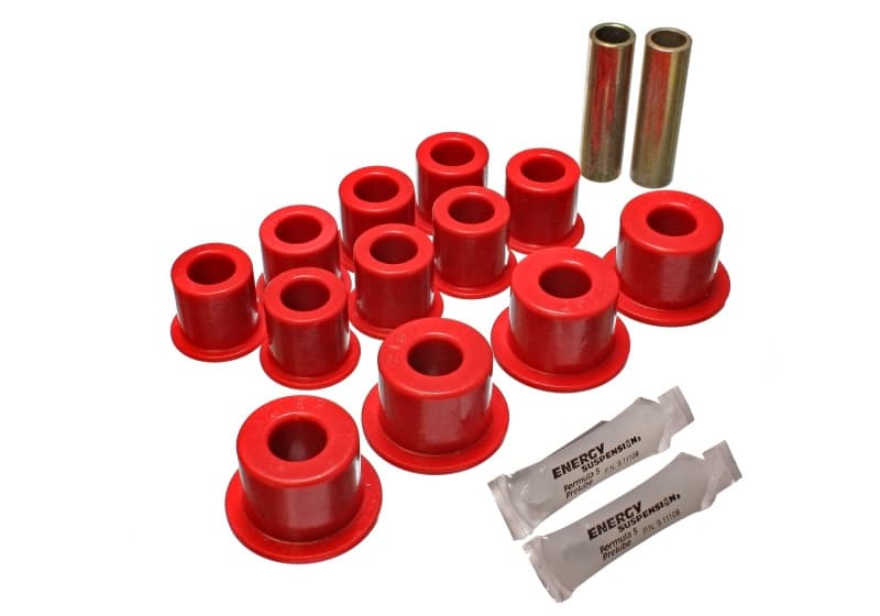 Energy Suspension Spring/Shackle Bushings Red Hyper-Flex Polyurethane for Car... - Image 2