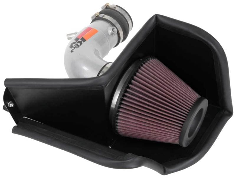 K&N Engineering 77 Metal Cold Air Intake for Chevy C6 with Mandrel-Bent Alumi...