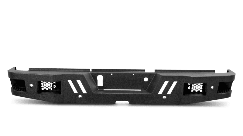 Body Armor 4x4 Eco Rear Bumper for Truck 1/8" Steel Plate Built-in Step Pockets