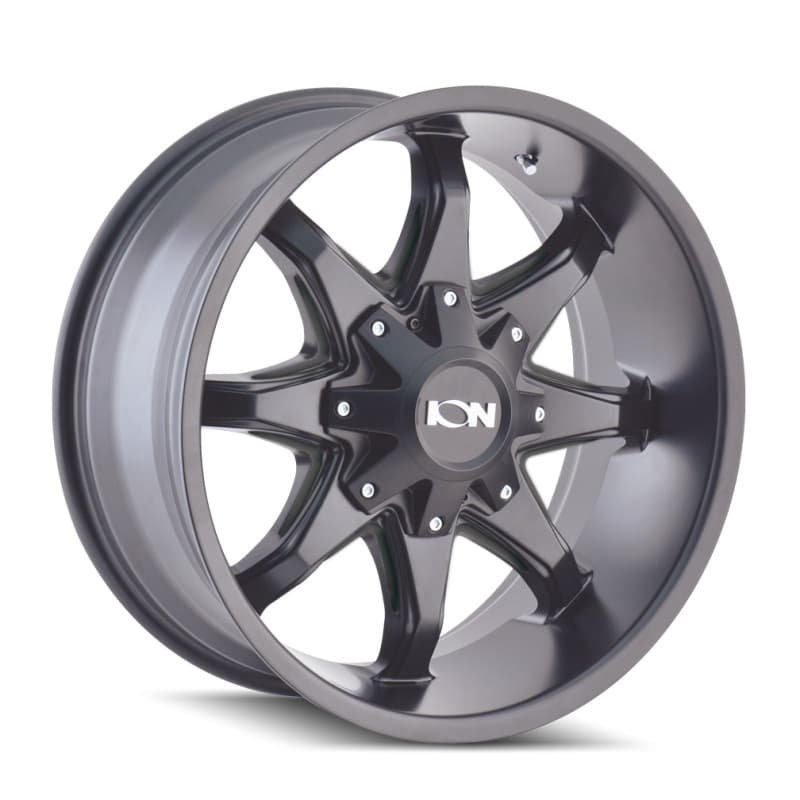 ION Wheels 181 Series 17x9 5x114.3 -12mm Offset Satin Black/Milled Spokes Wheel - Image 3