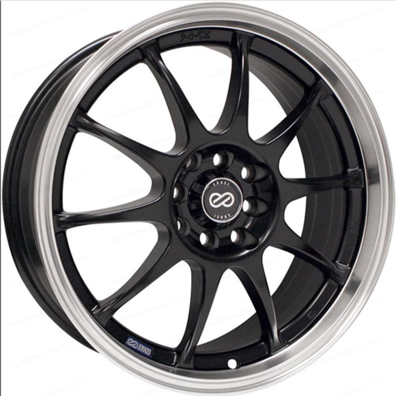 Enkei J10 15x6.5 5x100/114.3 38mm Offset Matte Black Wheel