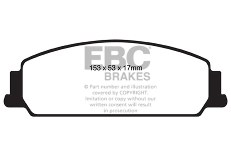 EBC Bluestuff NDX Brake Pad Set High Friction Sport and Race Material - Image 4