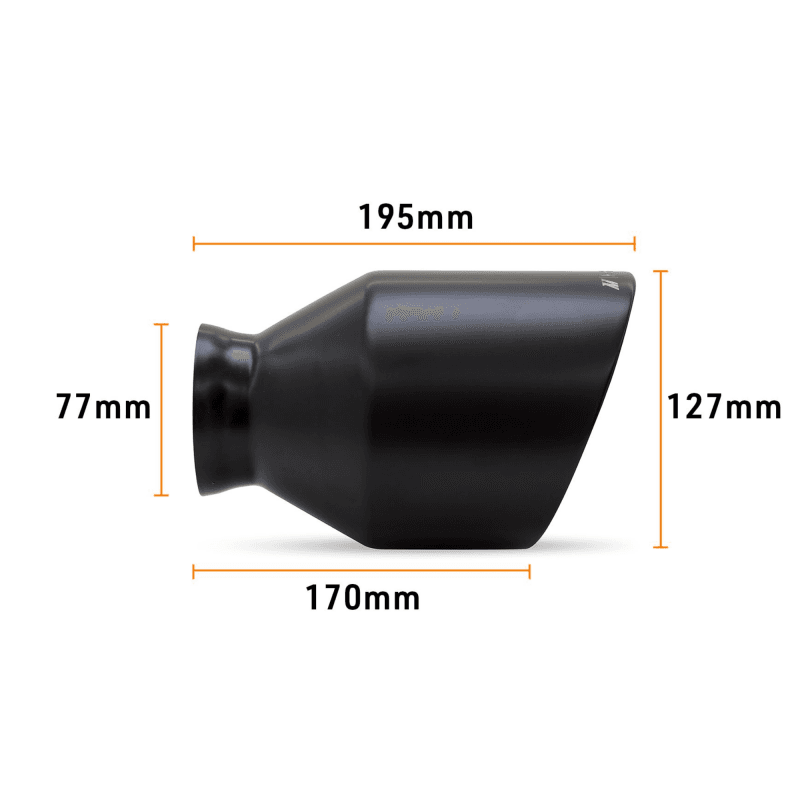Mishimoto Exhaust Tip for Dodge Charger 2015-2024 5" Black Double-Wall - Image 4