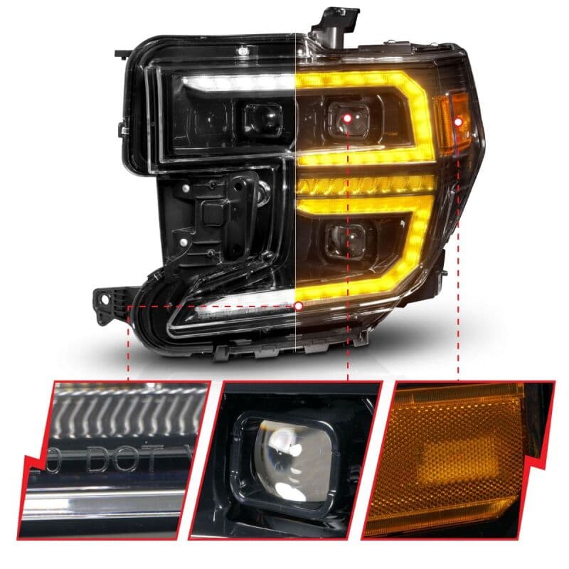 ANZO LED Projector Headlights for Chevy C6 111600 - Image 3