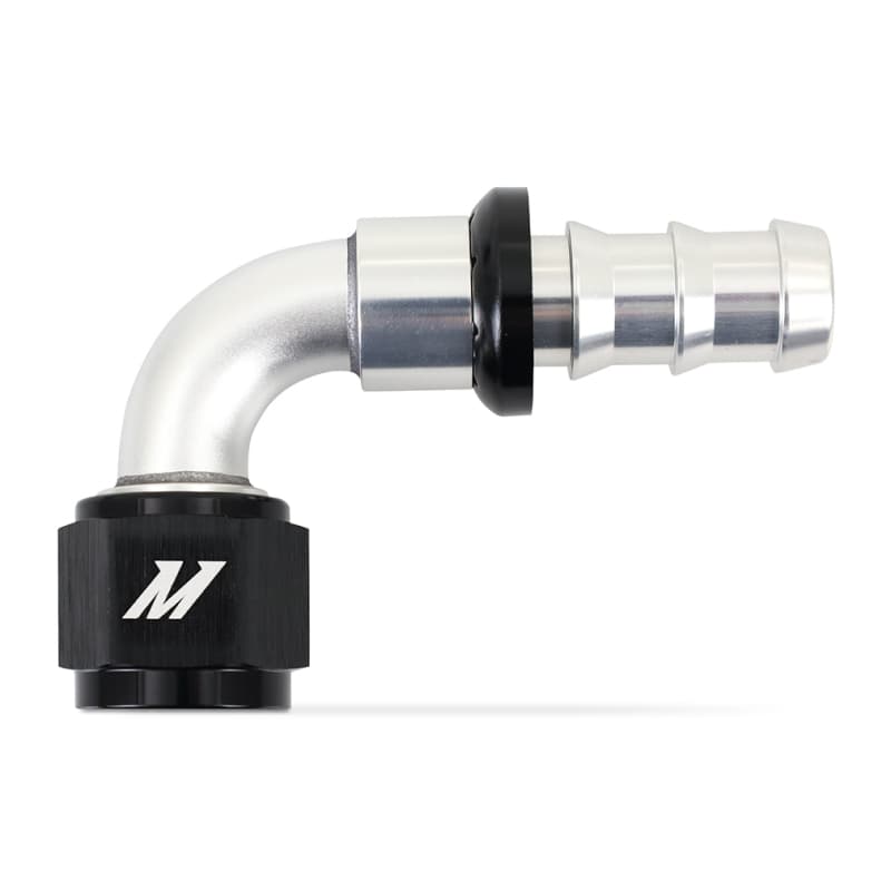 Mishimoto -10AN Push Lock Fitting Silver Black Anodized Aluminum Quick Install - Image 2