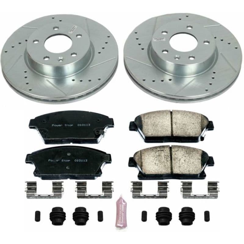 PowerStop Z23 Evolution Sport Brake Kit for Daily Driver with Carbon-Fiber Ce...