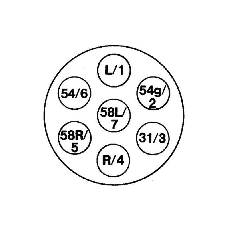 Hella 7-Pin Wire Connector Plug System for 12V Towing Vehicles ISO 1724/3732 - Image 5