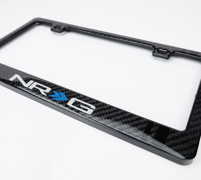 NRG Carbon License Plate Frame with Fiber Poly Dip Finish - Image 3