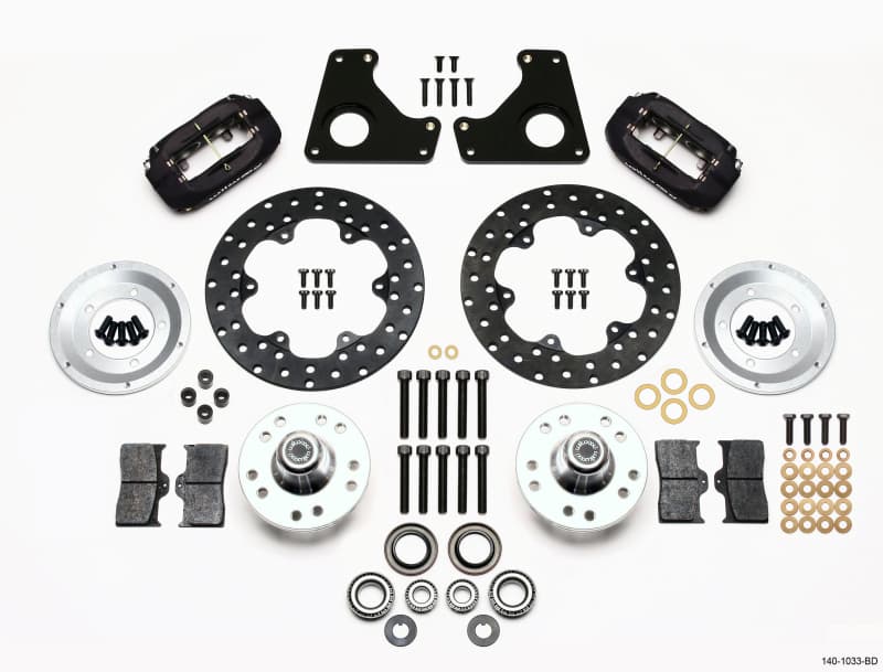Wilwood Dynalite FDL Front Drag Brake Kit for Muscle Cars 4-Piston Forged Cal...