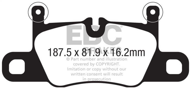 EBC Orangestuff Brake Pads for Track Use Full Race Material Intermediate-Expert - Image 2