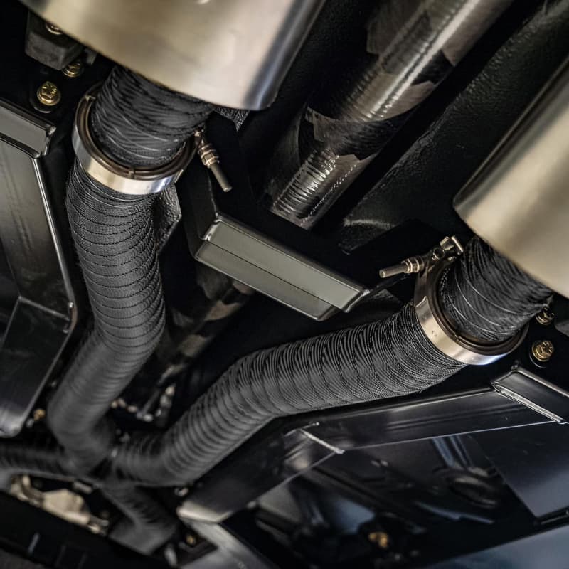 DEI Exhaust Wrap Kit 2in x 100ft Black Titanium for V8 Headers - Image 5