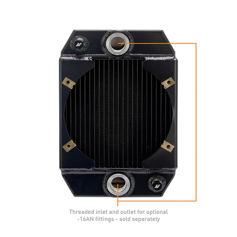 Mishimoto Aluminum Radiator for Drag Car Universal Fitment with Threaded Inle... - Image 4