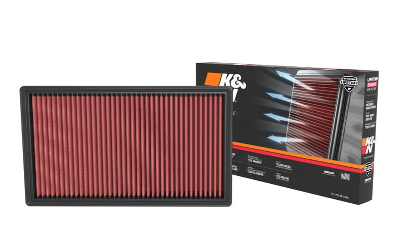 K&N Engineering Drop-In Air Filter Washable Reusable High-Flow 33-3173 - Image 4