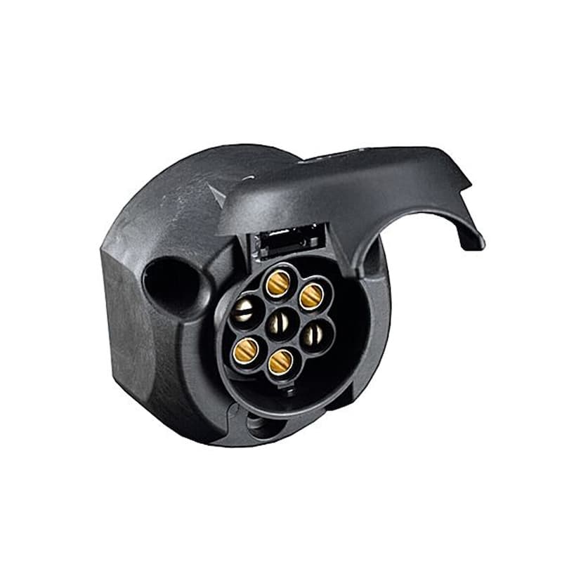 Hella 7-Pin Wire Connector Plug System for 12V Towing Vehicles ISO 1724/3732 - Image 2