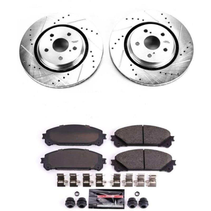 PowerStop Z23 Evolution Sport Brake Kit 355mm Carbon-Fiber Ceramic Pads