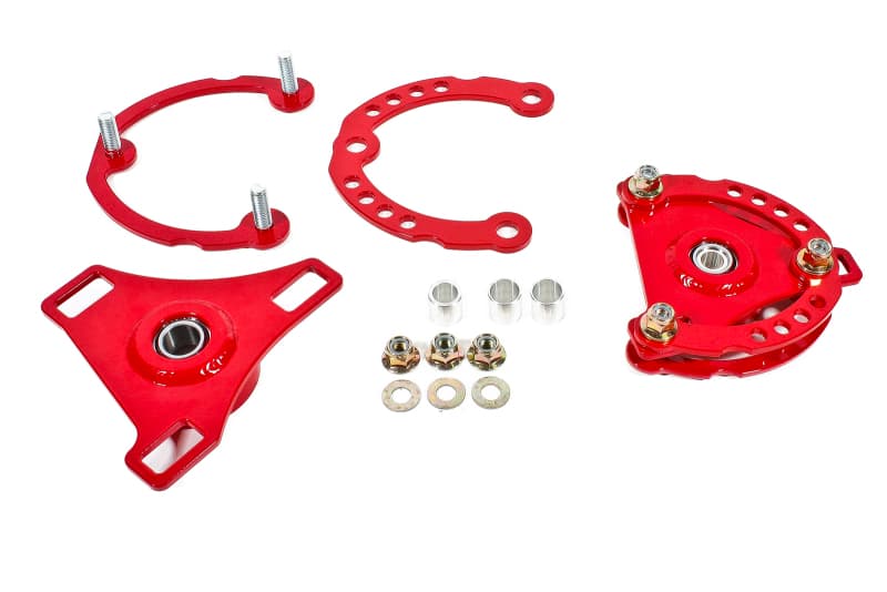 BMR Suspension Caster & Camber Plates for S550 & S650 Mustang CNC Steel 16mm