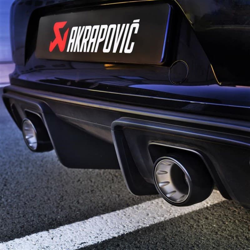 Akrapovic Tail Pipe Set for Porsche Cayman GT4 (718) 2020+ Black Coated Titanium