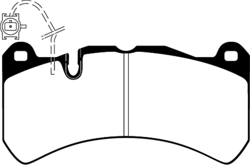 EBC Yellowstuff Brake Pad Set for Trucks & SUVs High Friction Off-Road Use