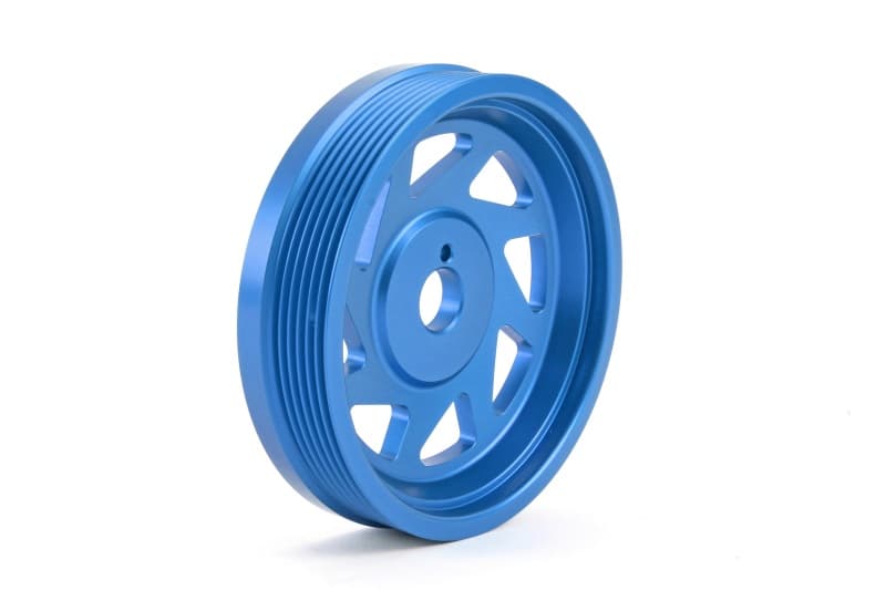Perrin Performance Lightened Crank Pulley for Subaru WRX/BRZ/FXT/Crosstrek Blue - Image 4