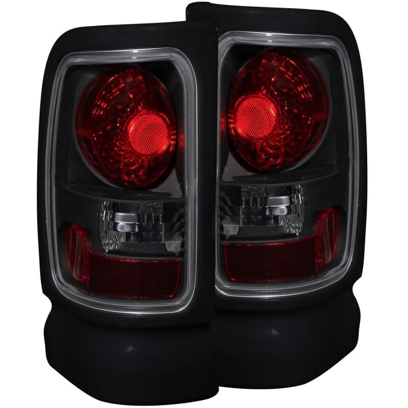 ANZO Tail Light Assembly Pair Dark Smoke Lens for Chevy C6