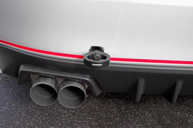 Perrin Performance Rear Tow Hook Kit for 15-21 Subaru WRX/STI Black - Image 4