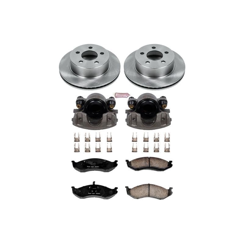 PowerStop Autospecialty Brake Kit with Calipers for Daily Driver Complete Set