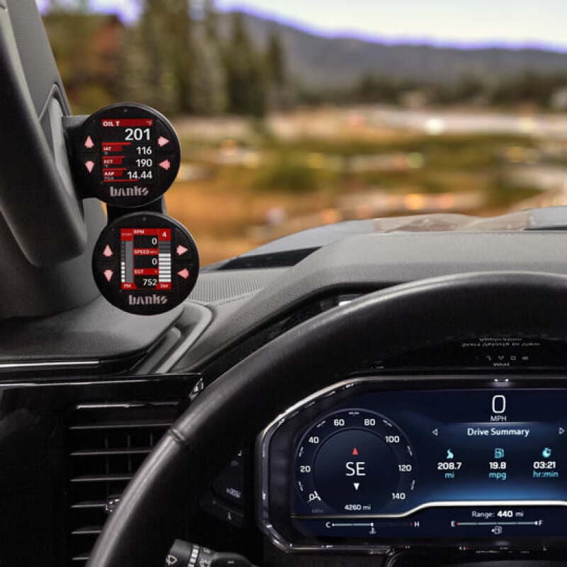 Banks Power iDash Stealth Gauge Mounts for 2022-2025 GM 1500/2500/3500 A-Pillar - Image 4