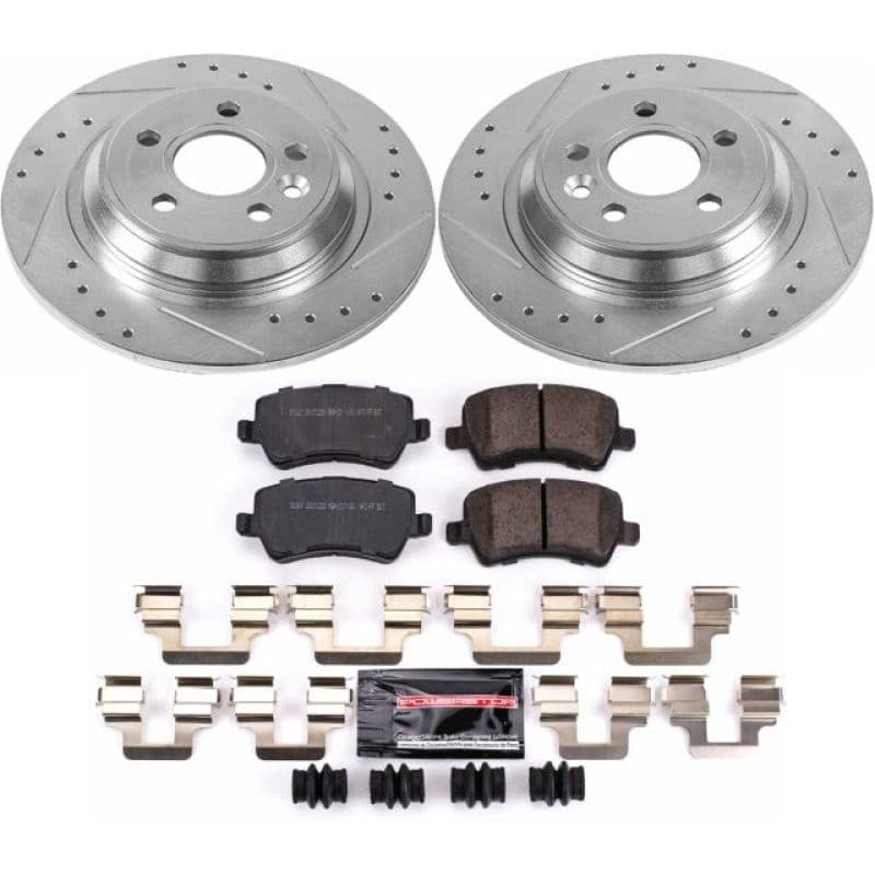 PowerStop Z23 Evolution Brake Kit for Daily Driver with Carbon-Fiber Ceramic ...