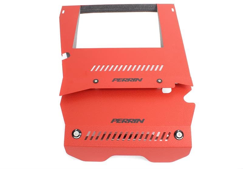 Perrin Performance Engine & Pulley Cover Kit for 15-21 Subaru WRX Red - Image 2