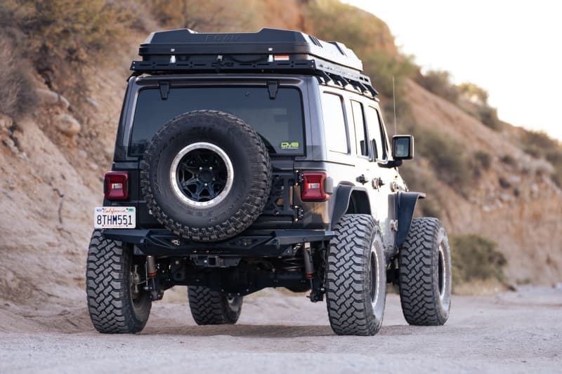 DV8 Offroad Rear Bumper for Jeep Ultra-Low Profile with Clevis & Light Mounts - Image 2