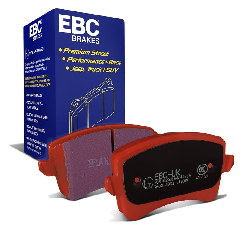 EBC Redstuff Brake Pad Set for Chevy C6 Low Dust Ceramic Fiber Compound