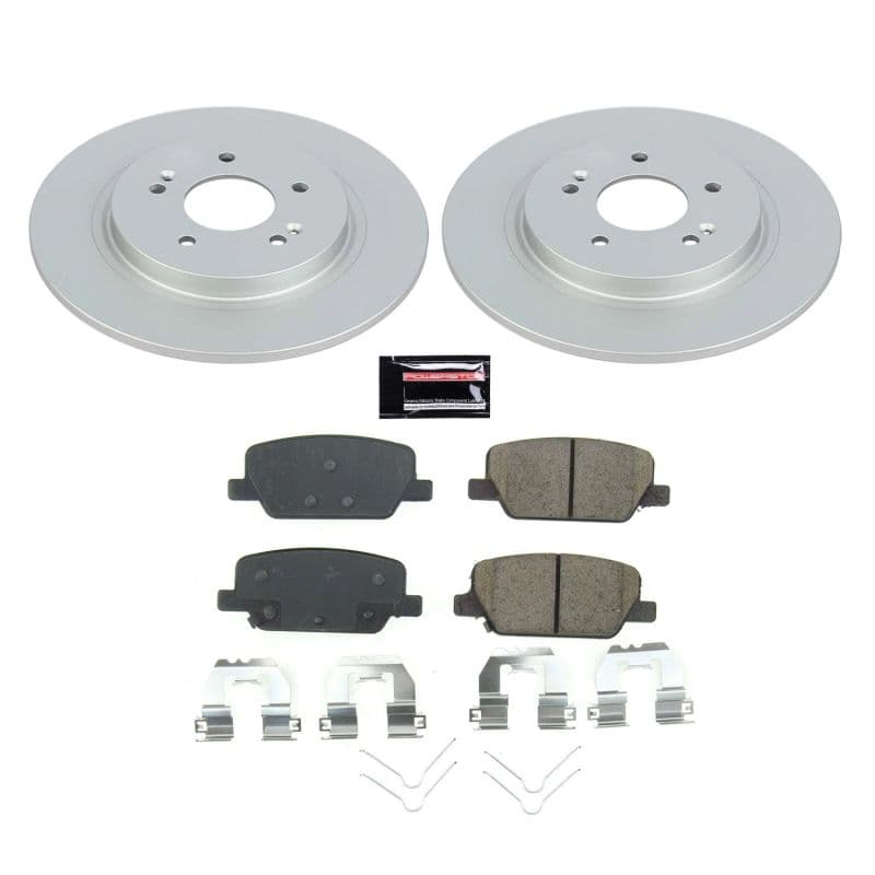 PowerStop Z17 Evolution Coated Rotor Brake Kit for Daily Vehicles with Low-Du...