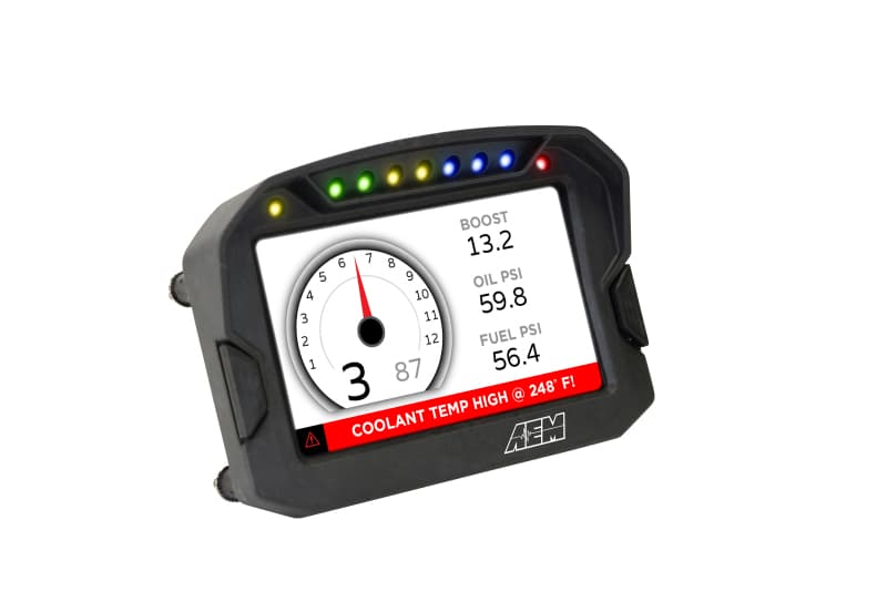 AEM Digital Dash CD-5 Carbon Fiber Display with Shift Lights - Image 2