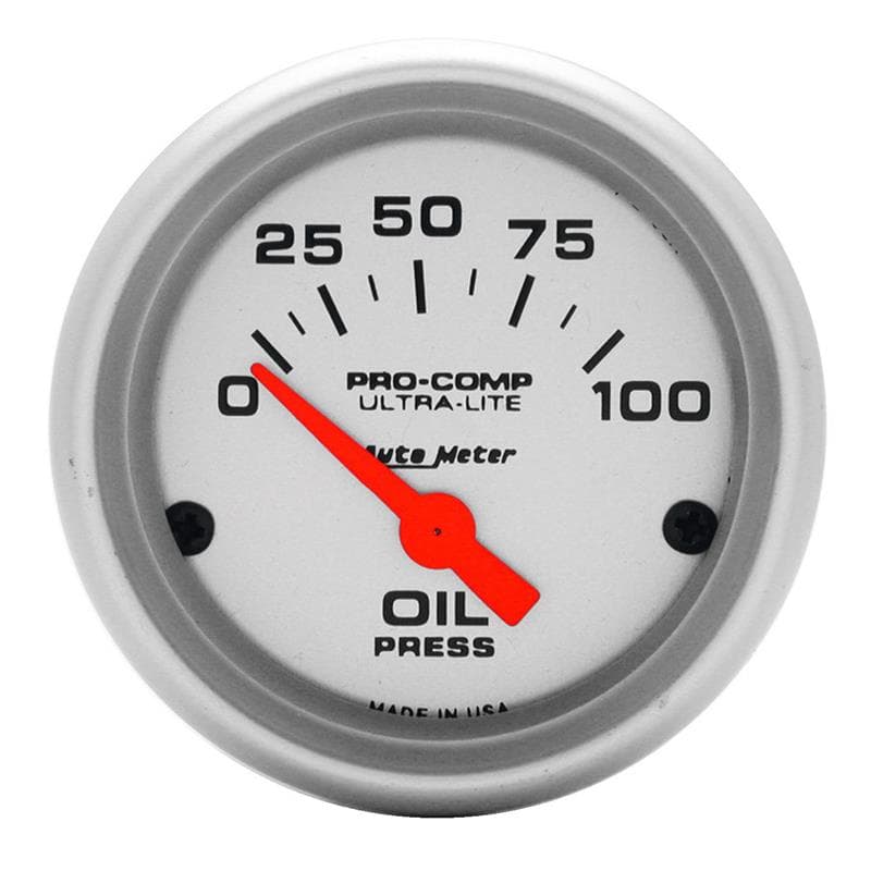 AutoMeter Ultra-Lite Oil Pressure Gauge with Air Core Movement