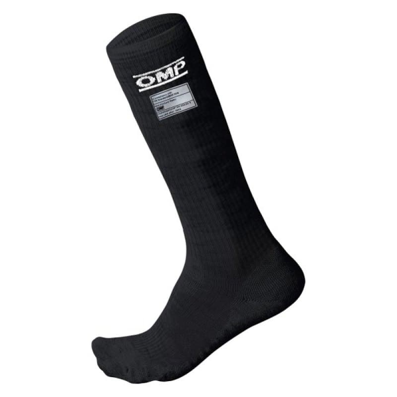 OMP One Socks FIA 8856-2018 Certified Black Size L
