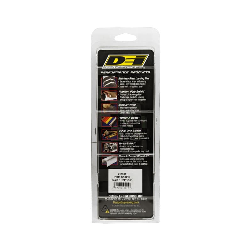 DEI Heat Sheath GOLD High Temp Polyimide Sleeving Reflects Heat up to 800°F - Image 5