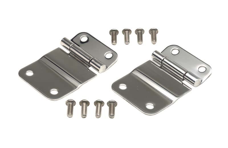 Kentrol Tailgate Hinge Pair for 76-86 Jeep CJ7 Polished Silver